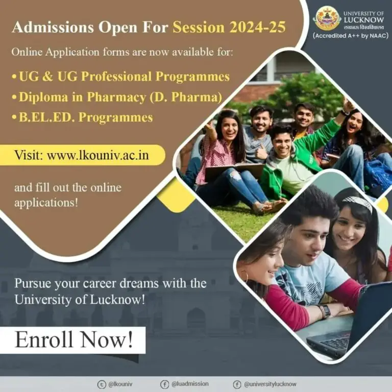 Lucknow University UG admission begins for 4000 seats, here’s how to apply