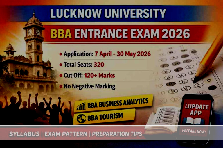 Lucknow University BBA Entrance Exam 2026 – Complete Guide (Application, Exam Pattern, Syllabus, Seats & Preparation Tips)